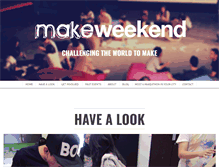 Tablet Screenshot of makeweekend.com